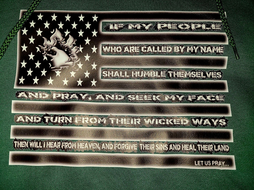 Thumbnail: Green "Heal Our Land" Heavyweight Hoodie