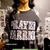 Thumbnail: OverIsized  Long sleeve black and white embroidered Camo Tee