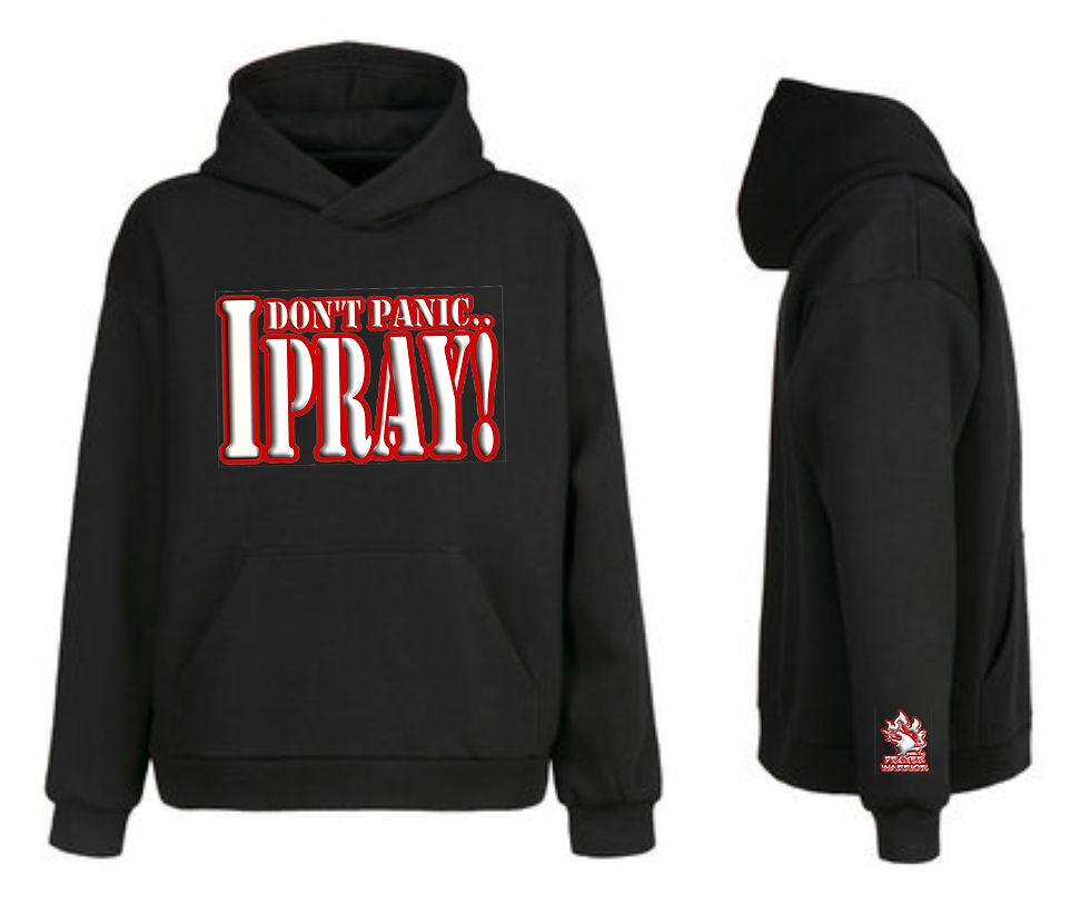 Thumbnail: Black  "I Don't Panic " Pro blend Hoodie