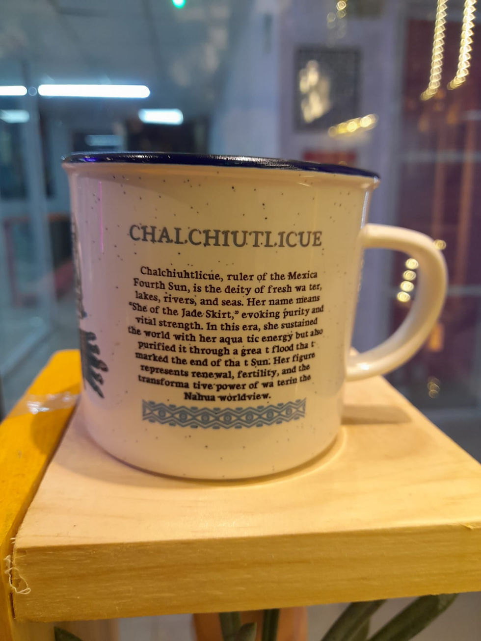 Miniatura: Taza de cerámica "Chalchiuhtlicue"