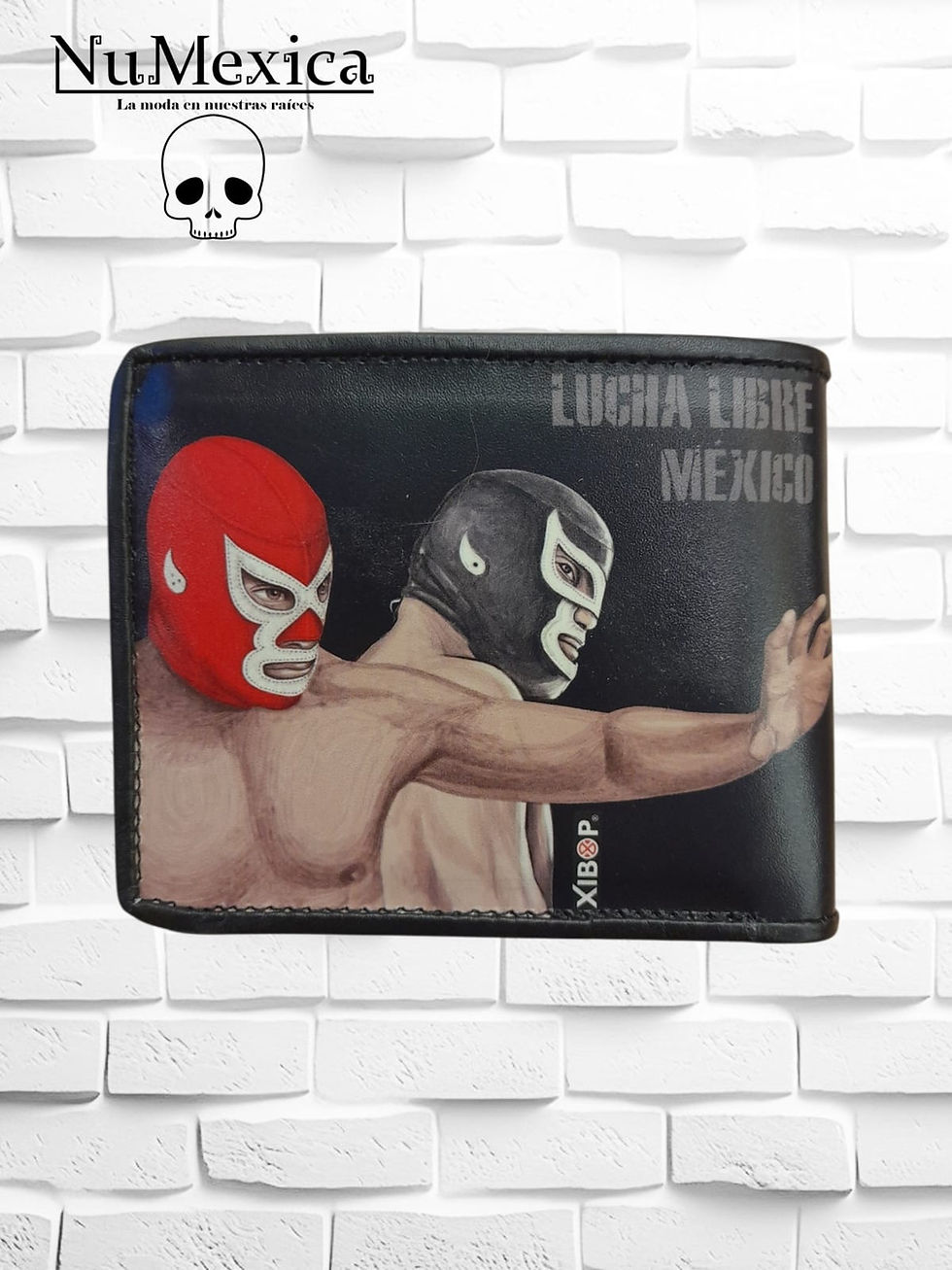 Miniatura: Cartera piel genuina "Lucha libre mexicana"