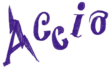 Gezeichneter Schriftzug Accio