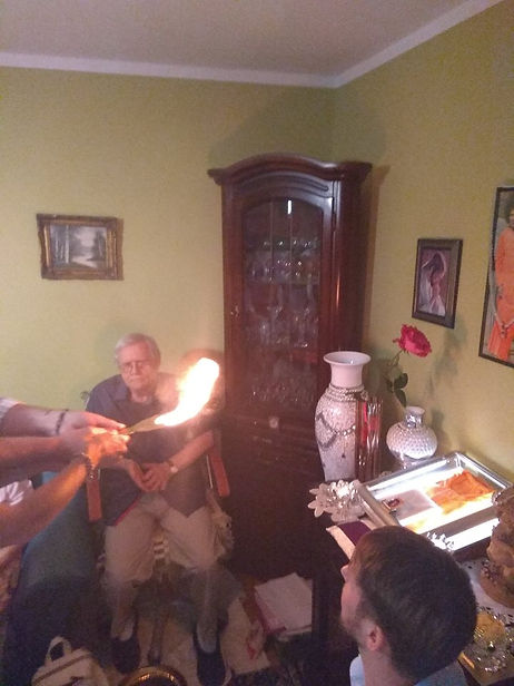 ARATI after meeting at the Robe of Sathy