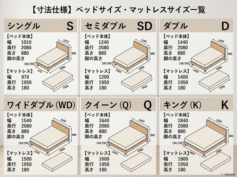 サムネイル： 洗練された静寂を纏う、極上の眠りへ。モダン・バーティカルライン・ベッドフレームKN01
