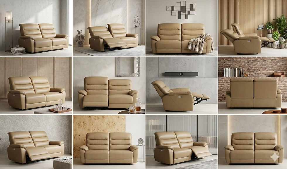 الصورة المصغرة: 極上の電動リクライニングソファSD527