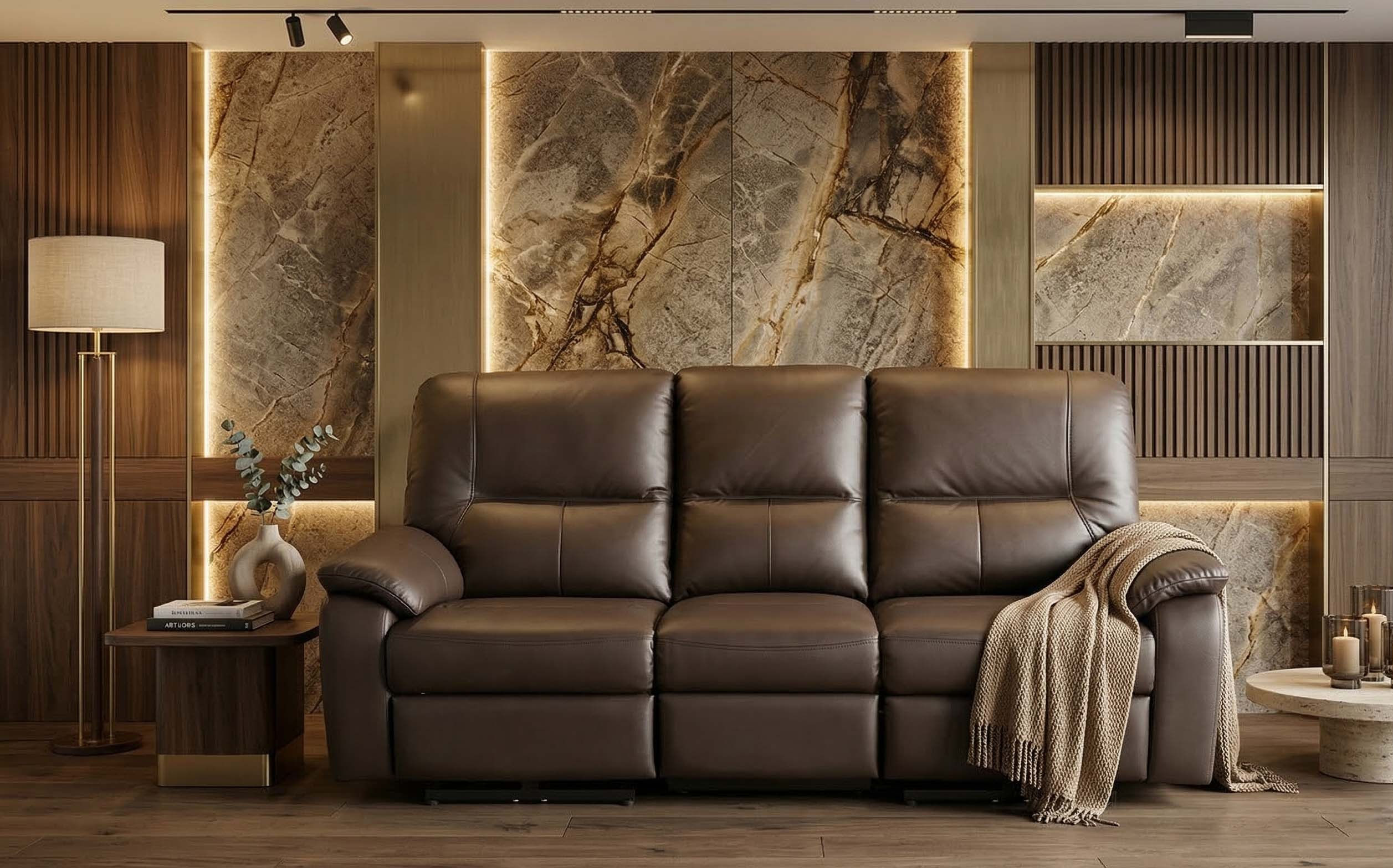 プレミアム・カカオブラウン・リラクゼーション・ソファSD425