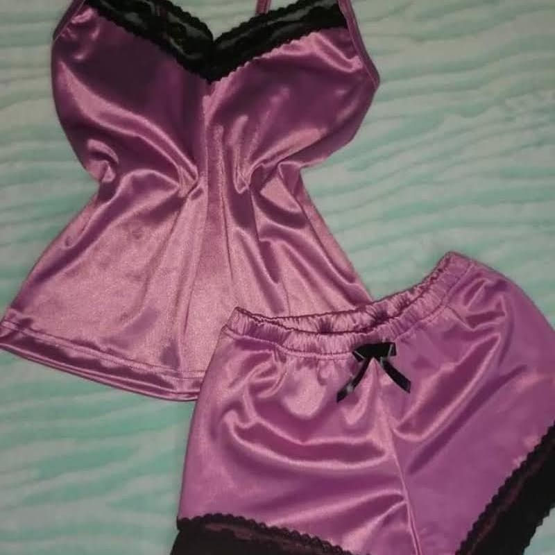 Pijama Satin Colombiano-Short