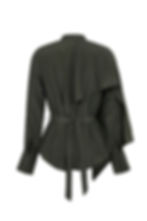 Thumbnail: Asymmetrical Blouse W/ Cape Sleeves
