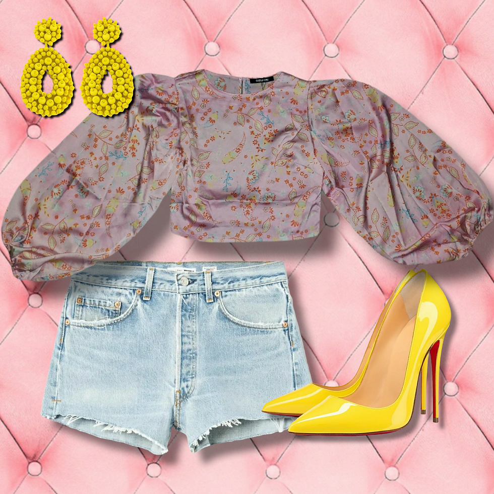 Thumbnail: Cayla Paisley Paradise Valley Long Sleeve Crop Top