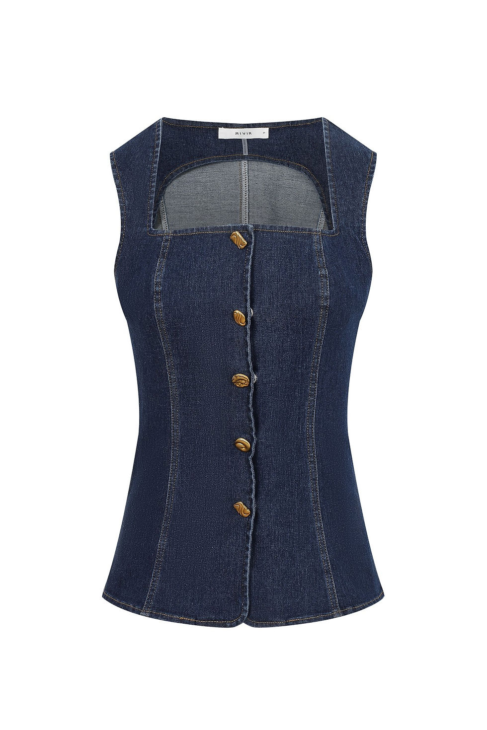 Thumbnail: Sleeveless Denim Top