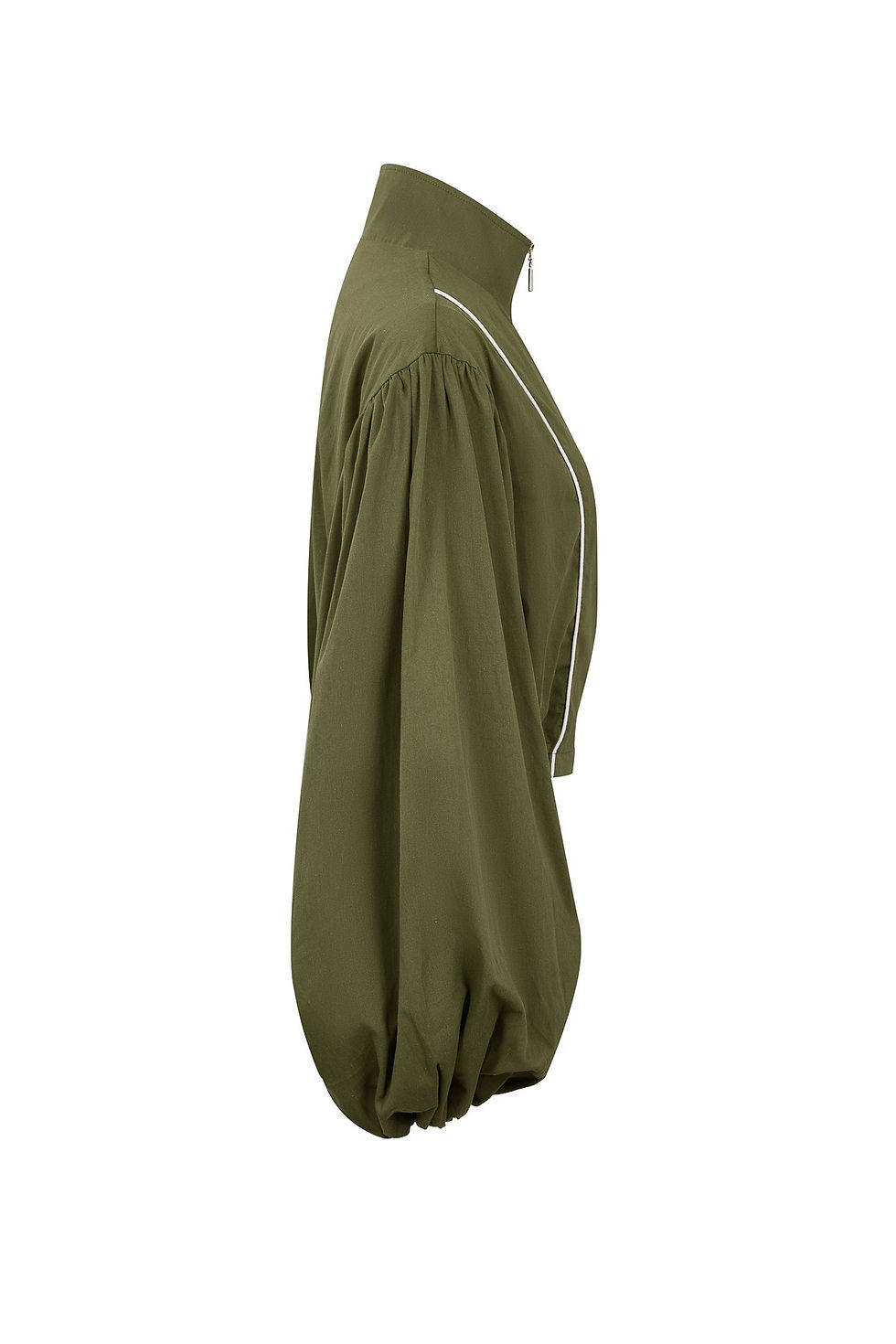 Thumbnail: Super Puffed Sleeves Piping Detail Jacket