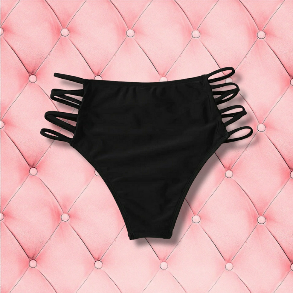 Thumbnail: Crisscross Bikini Set - Black