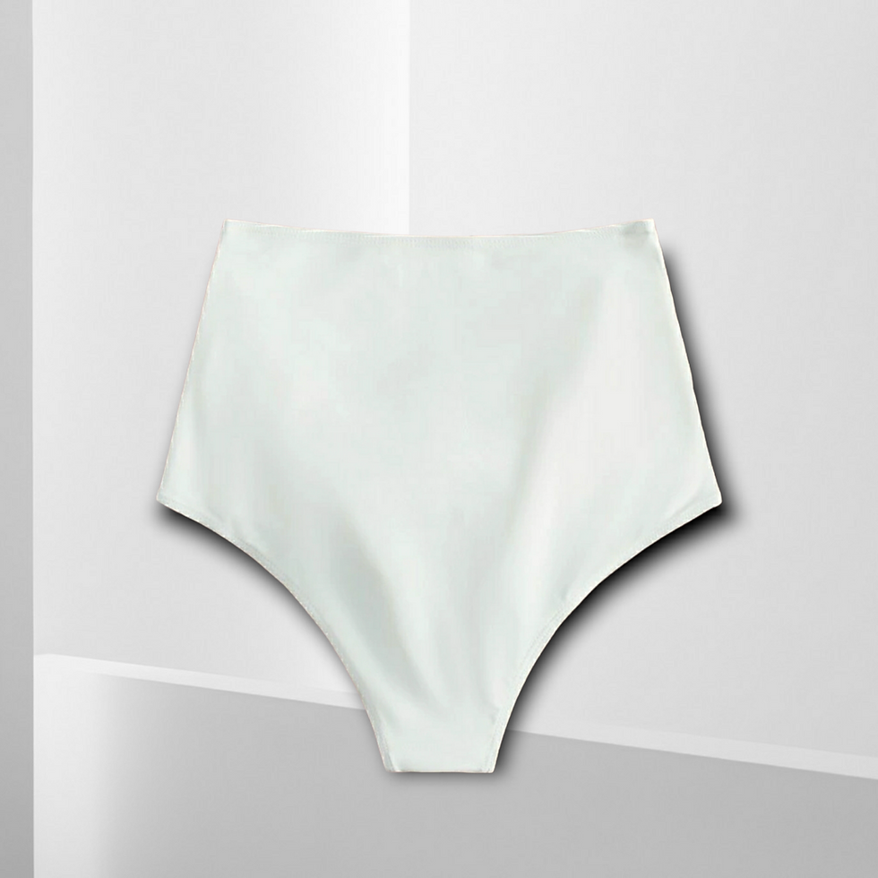 Thumbnail: Crisscross Back Bikini Top With Runched Bikini Bottoms - Red/White