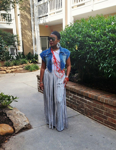 Thumbnail: Indigo Denim Crop Vest
