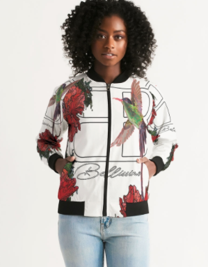 Thumbnail: Bellissimo Hummingbird Red - Bomber Jacket