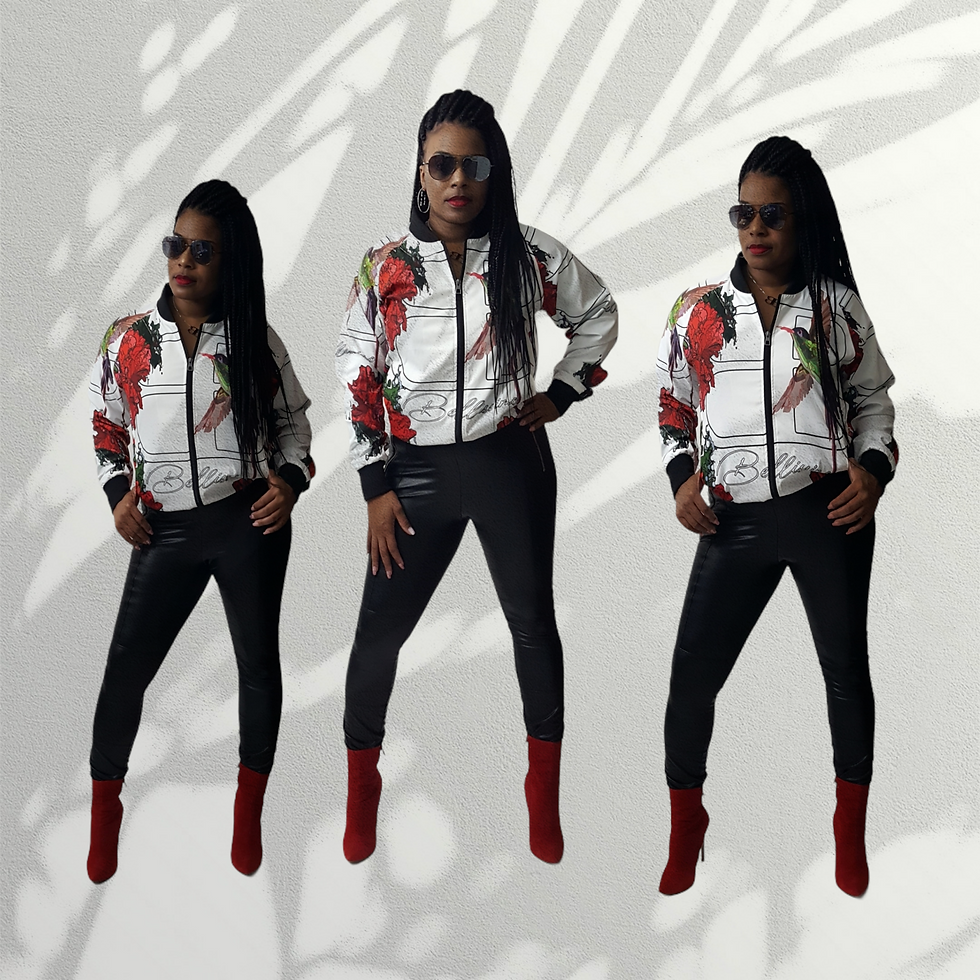 Thumbnail: Bellissimo Hummingbird Red - Bomber Jacket