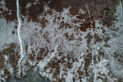 Vue aérienne d'un terrain Barren