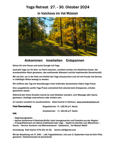 Yoga Retreat mit Ruth Kamm