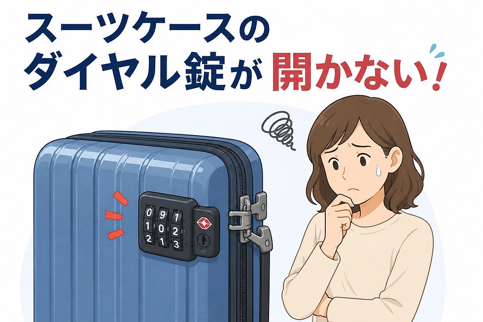 スーツケースのダイヤル錠が開かない!