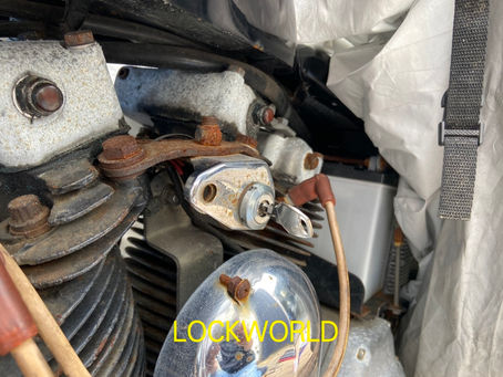 年式不明 ハーレーダビットソン 紛失キー作製作業 富山の鍵屋