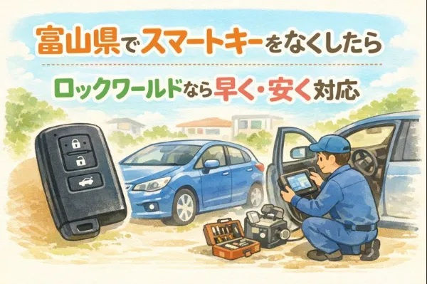 🚗【富山県】車のスマートキーをなくしたら？