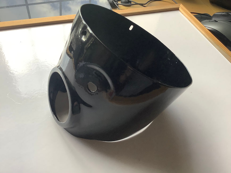 Thumbnail: Used No2 Bantam Headlight Cowl, Twin Switch. 90-5145