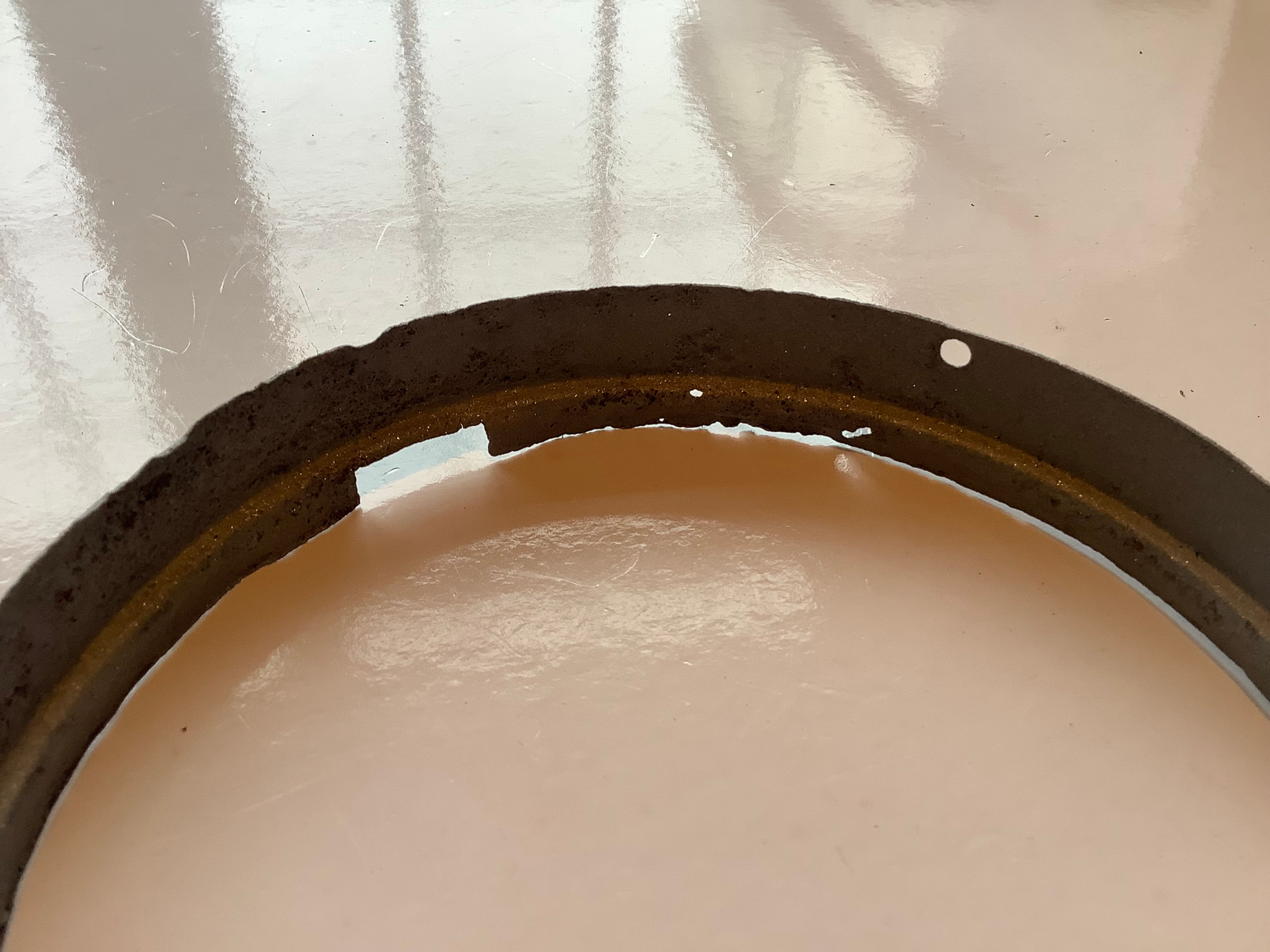 Used Bare Metal Headlight Inner Reducer.