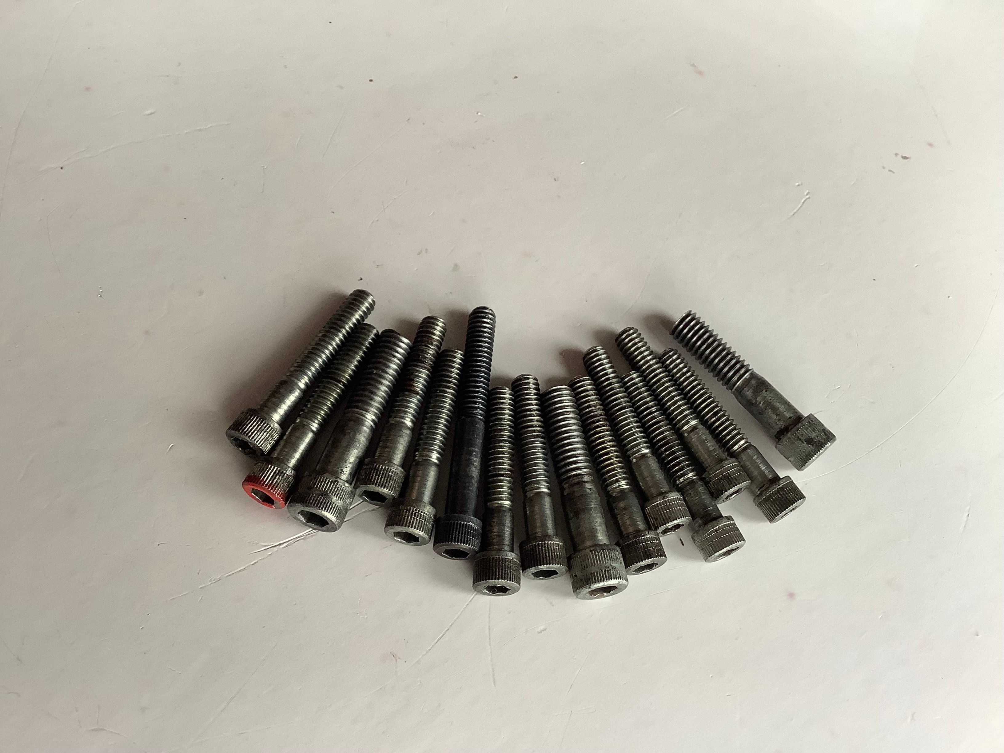 Used Set Of 15 Alloy Primary Chaincase Allen Key Screws