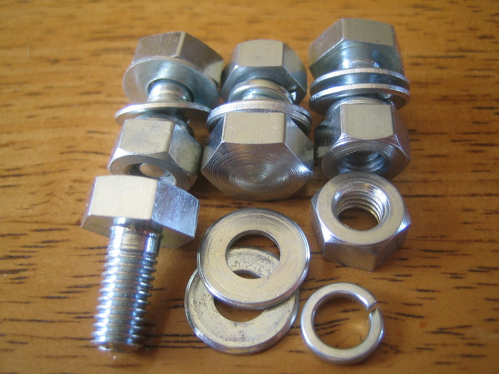 Front Mudguard To Fork 'Y' Bracket Bolts Set, M02-0204. No: 3