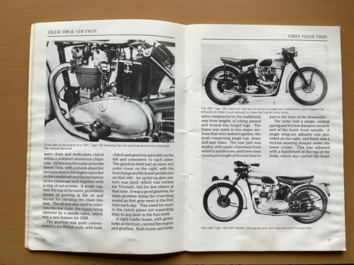 Used Triumph 1939 1961 Tiger 100 110 Book By Roy Bacon