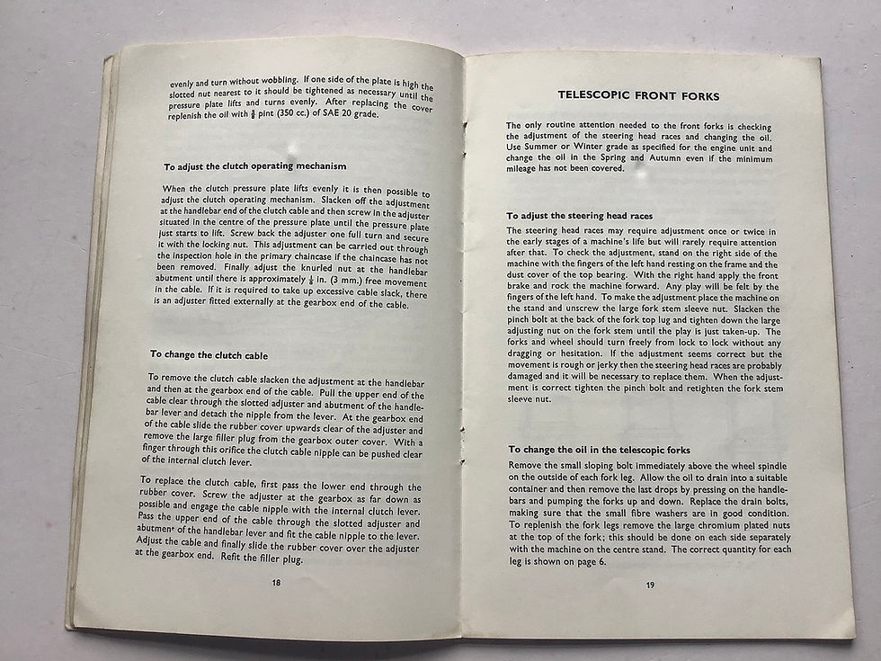 Thumbnail: Used Unit Construction 650cc Triumph Bonneville Owners Manual