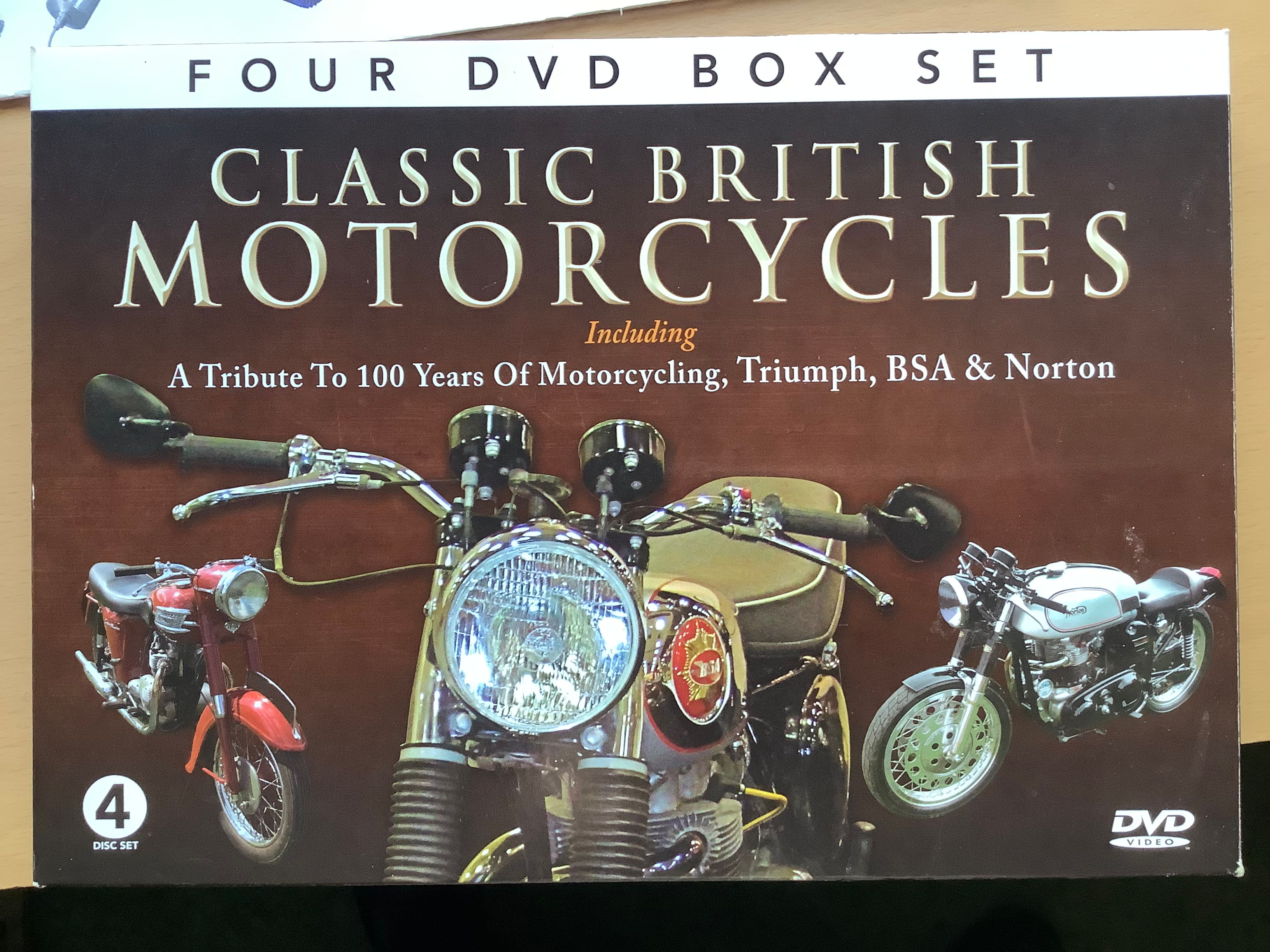 Classic British Motorcycles 4 Disc Set.