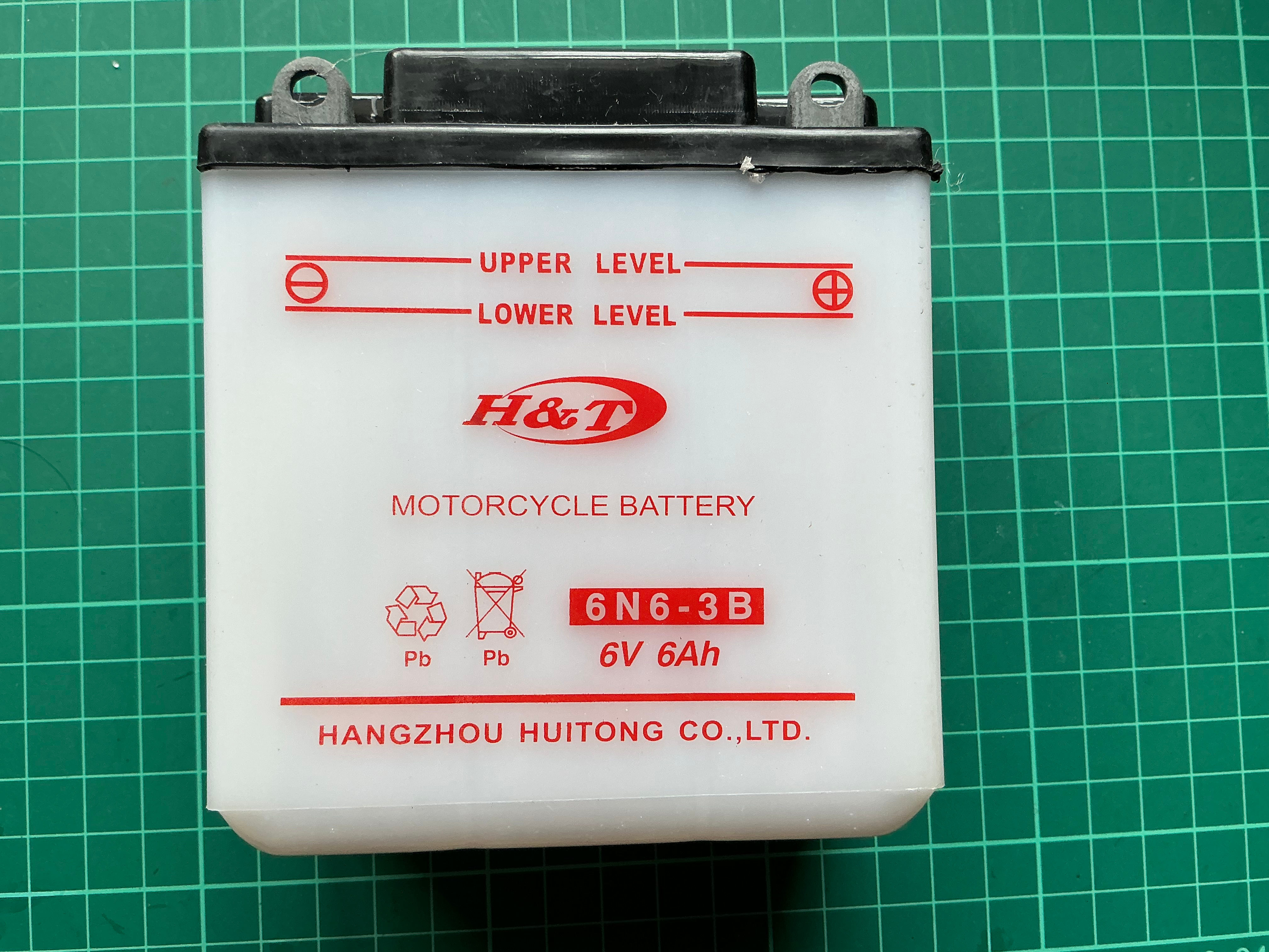 New / Used 6v 6Ah Battery. 6N6-3B. 09026