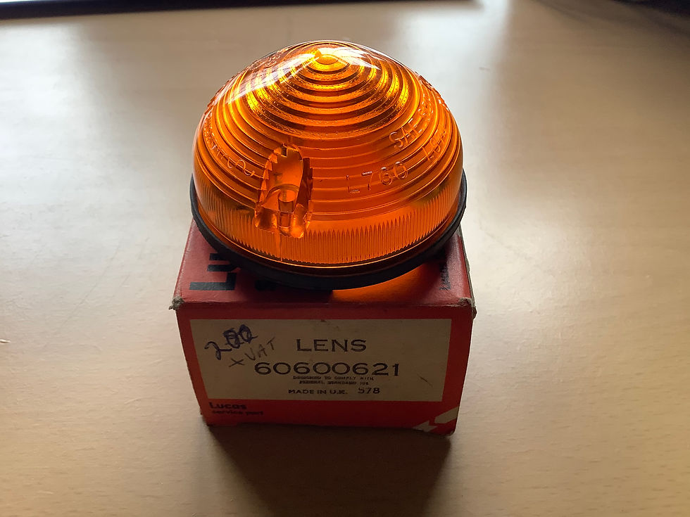 Used Boxed Genuine Original 'Lucas Service Part' Flasher Lens, Without Screws