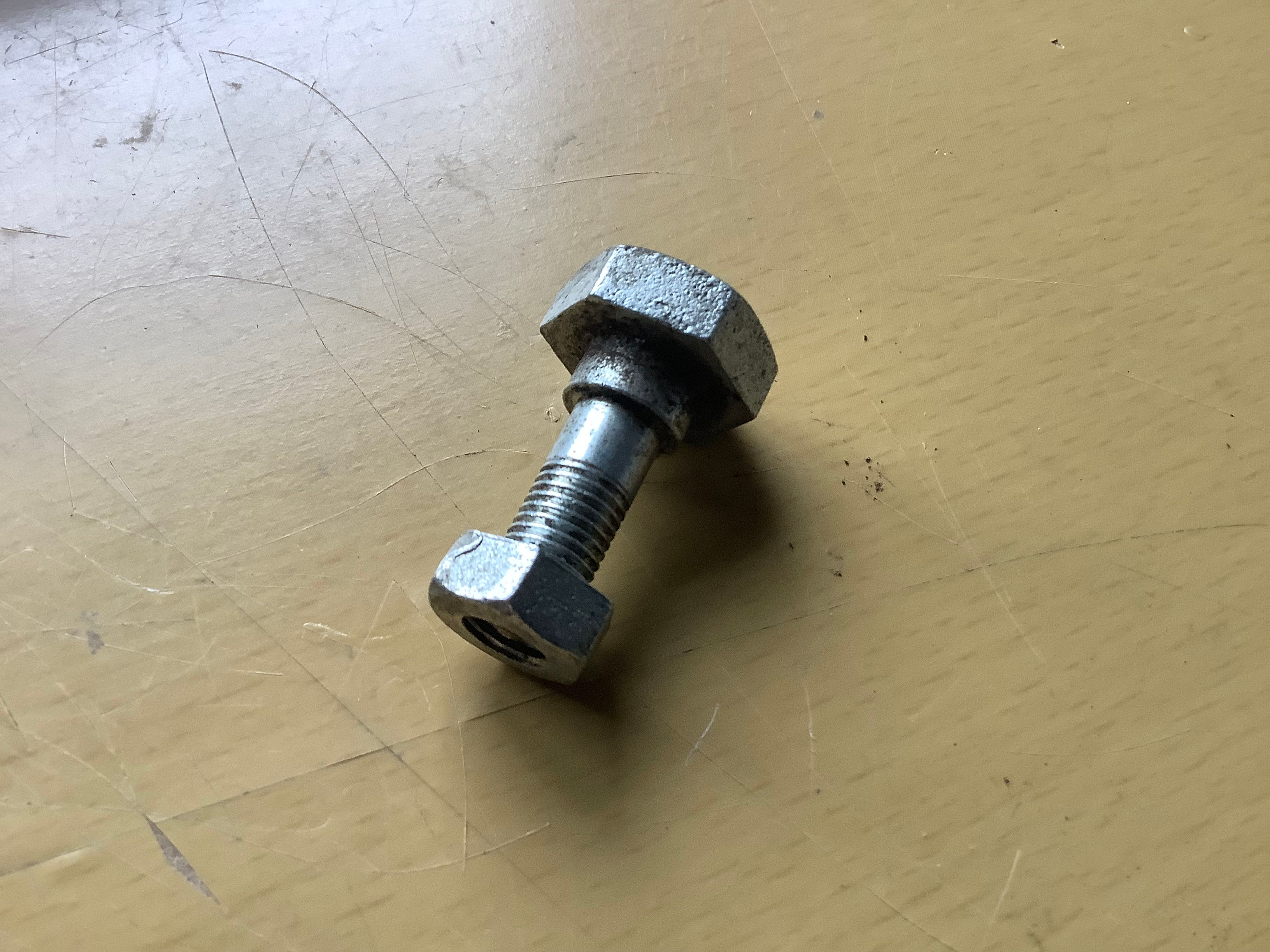 Used BSA C15 & B40 Centre Stand Bracket Nut & Shouldered Bolt: 40-4715.
