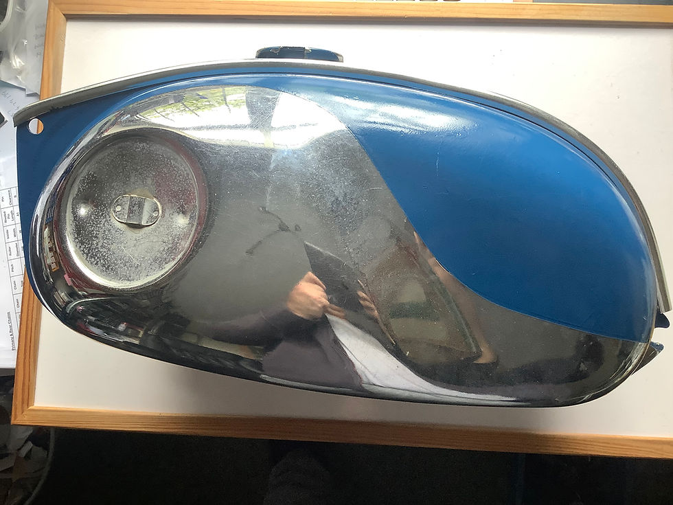 Thumbnail: Used BSA Bantam D10, D14/4 Fuel Tank, Fuel Tap & Tank Cap: 90-8116