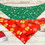 Thumbnail: Front and back view of LuLu london custom Merry Grinchmas dog bandana
