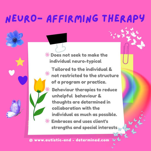 How to find Nuero-affirming therapy.