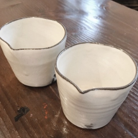 新井倫彦　そばちょこ２個セット（片口）