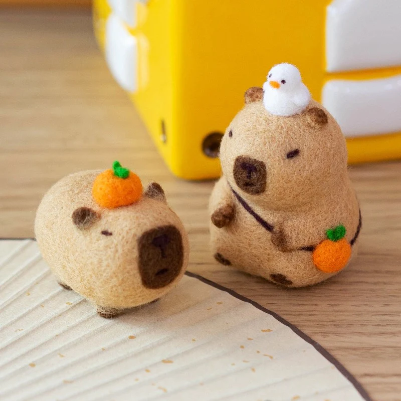 Zen Capybara Joypok DIY Needle Felting Kit