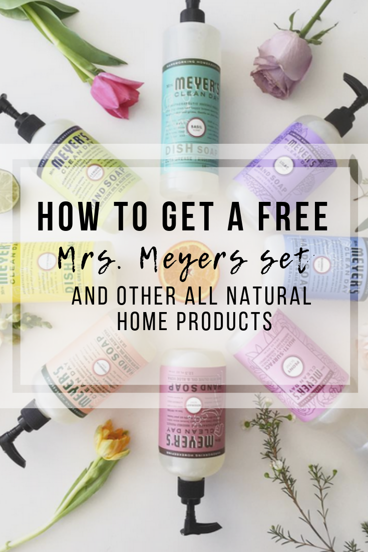 Want a free Mrs. Meyers set and more all natural cleaning products? Check this out for all the deets!