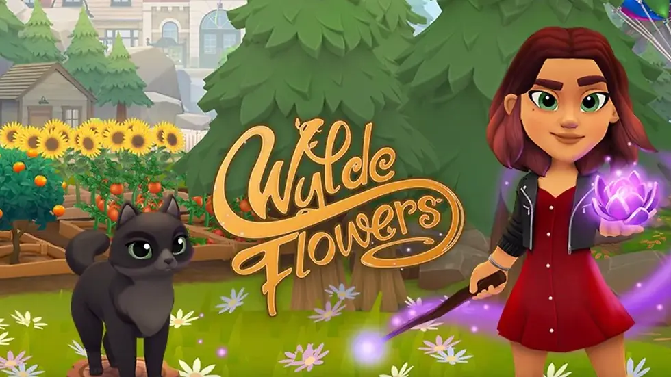 Gardener by day, witch by night - play Wylde Flowers, a cozy and magical farming sim game, on Nintendo Switch