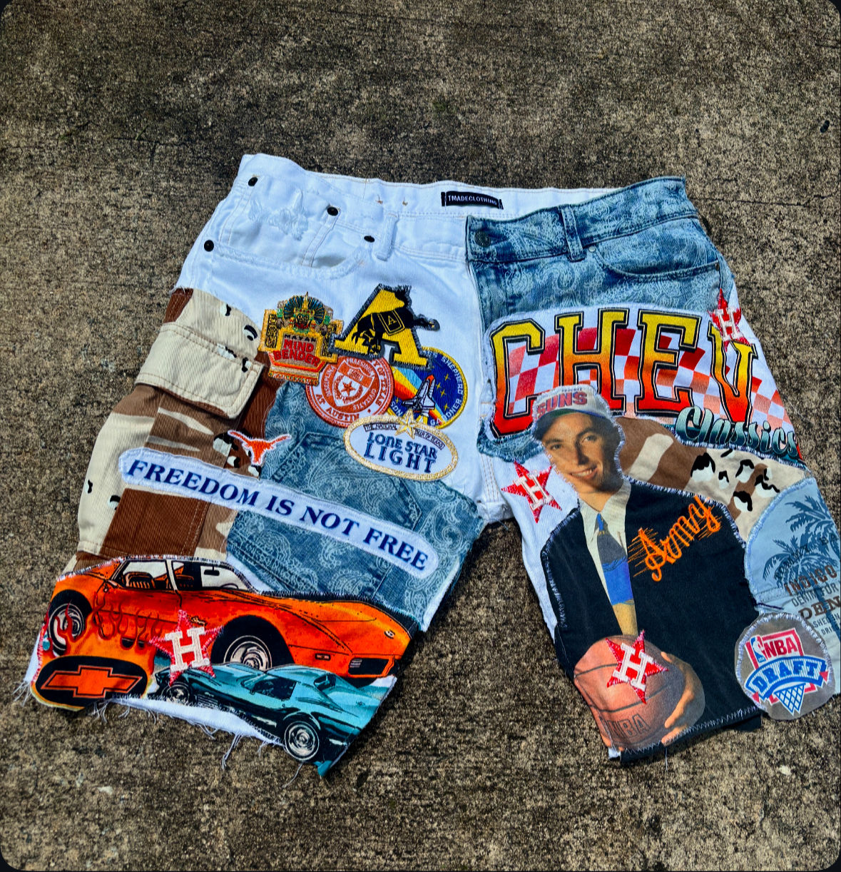 Freedom Is Not Free Denim shorts (34)