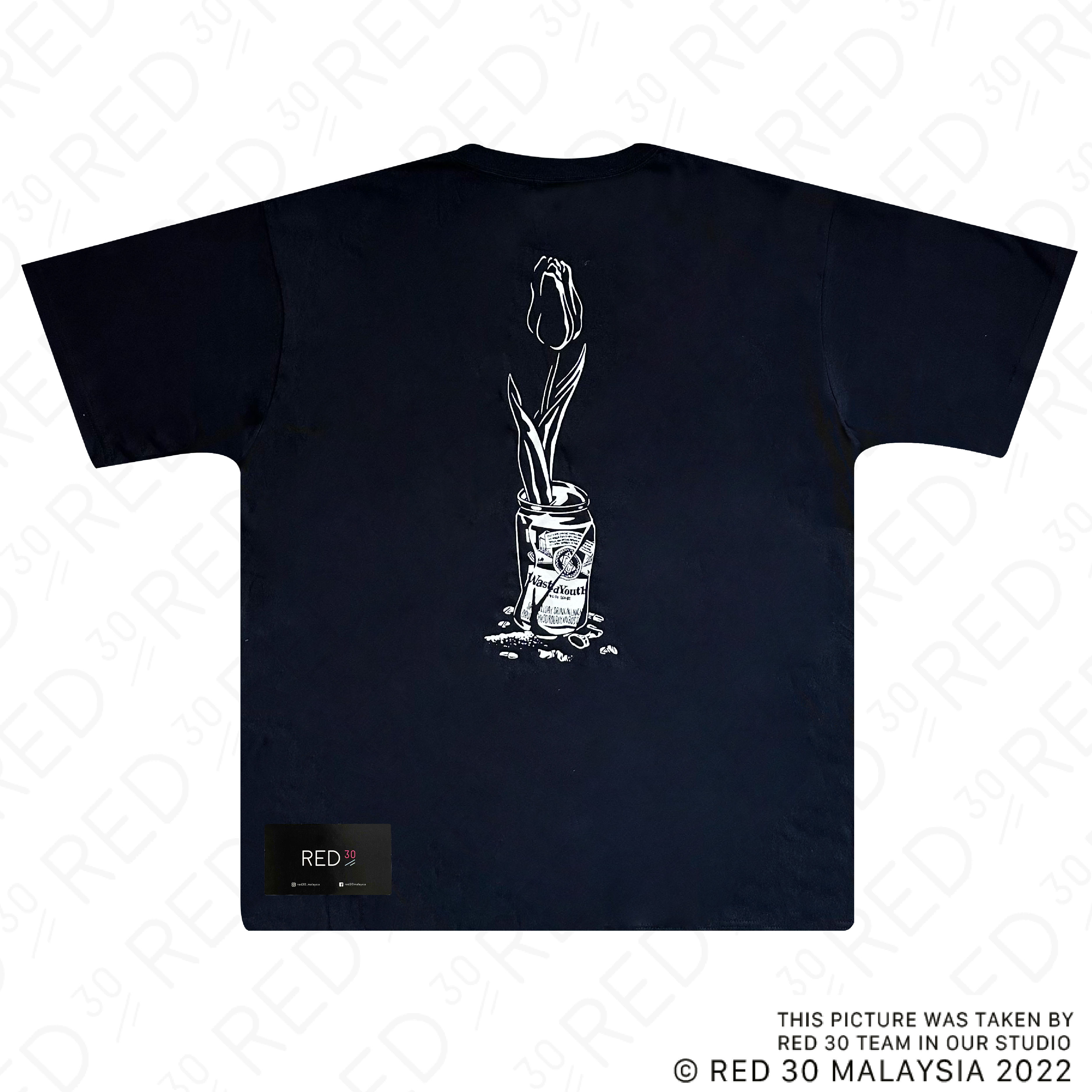 Verdy Wasted Youth Rose Tee Black