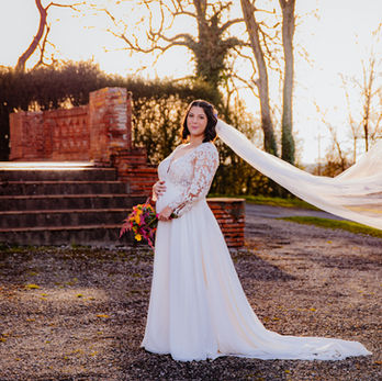 portrait de mariage Tarn-et-Garonne en extérieur au Château de Loubéjac