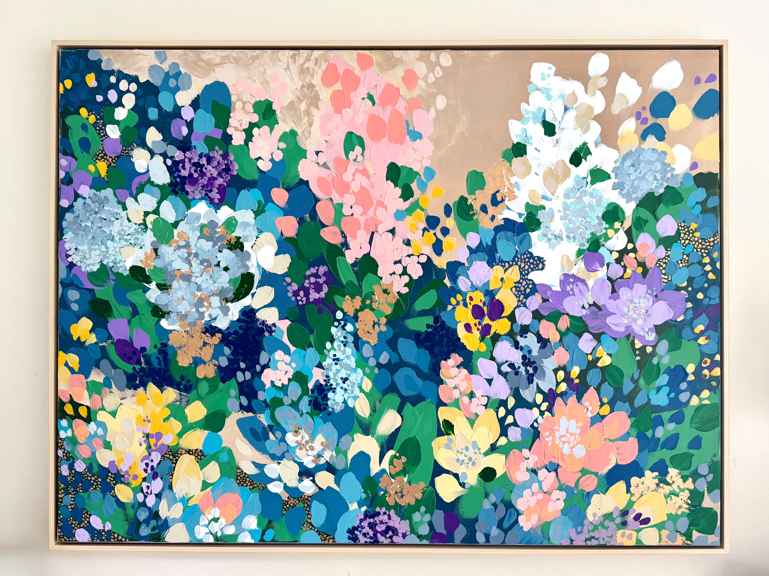 "In Full Bloom" 36x48 framed