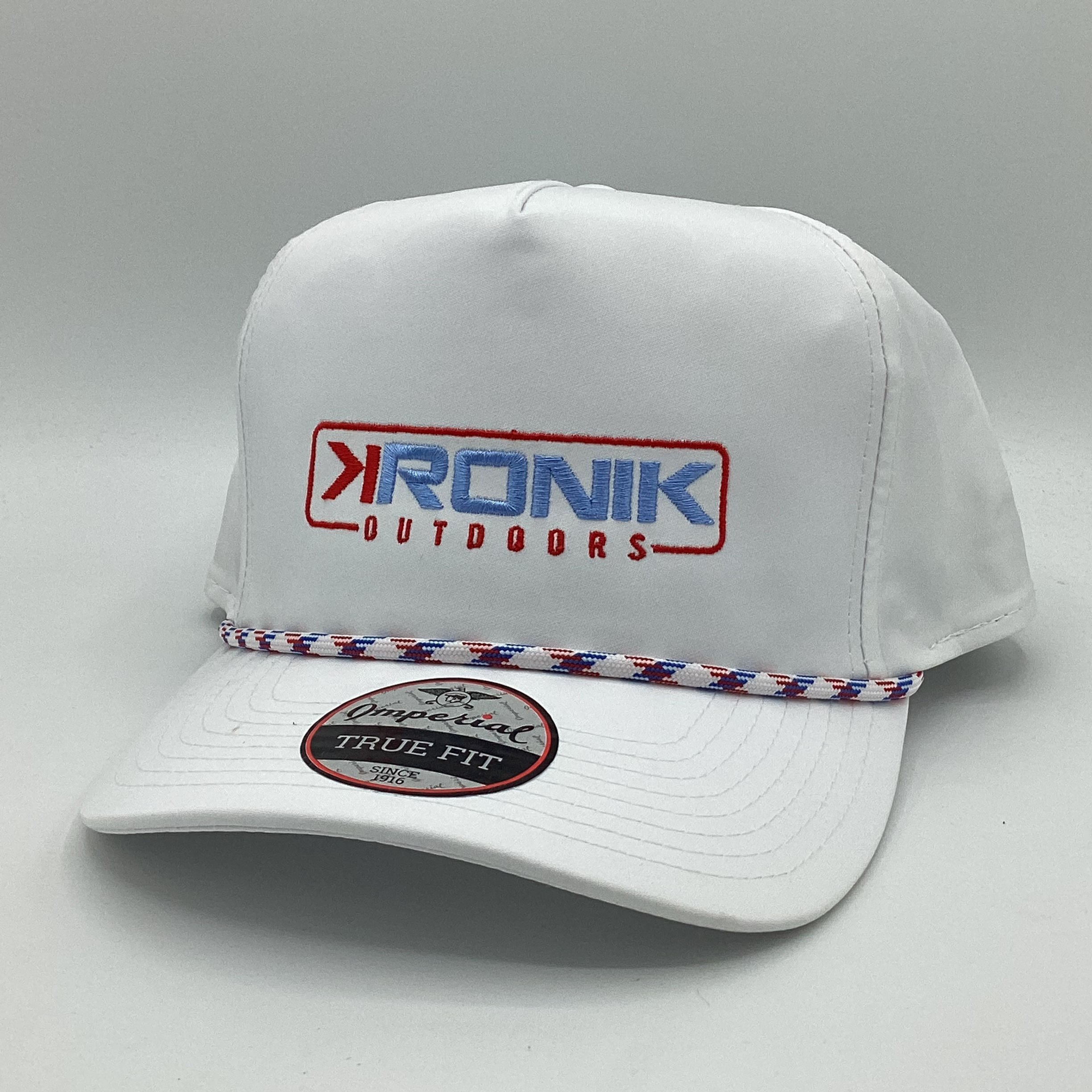 White Powder Blue/Red Stitch