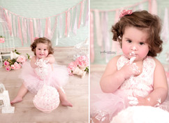 Ensaio fotográfico de bebê de 1 aninho e Smash the Cake
