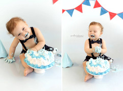 Ensaio fotográfico de bebê de 1 aninho e Smash the Cake
