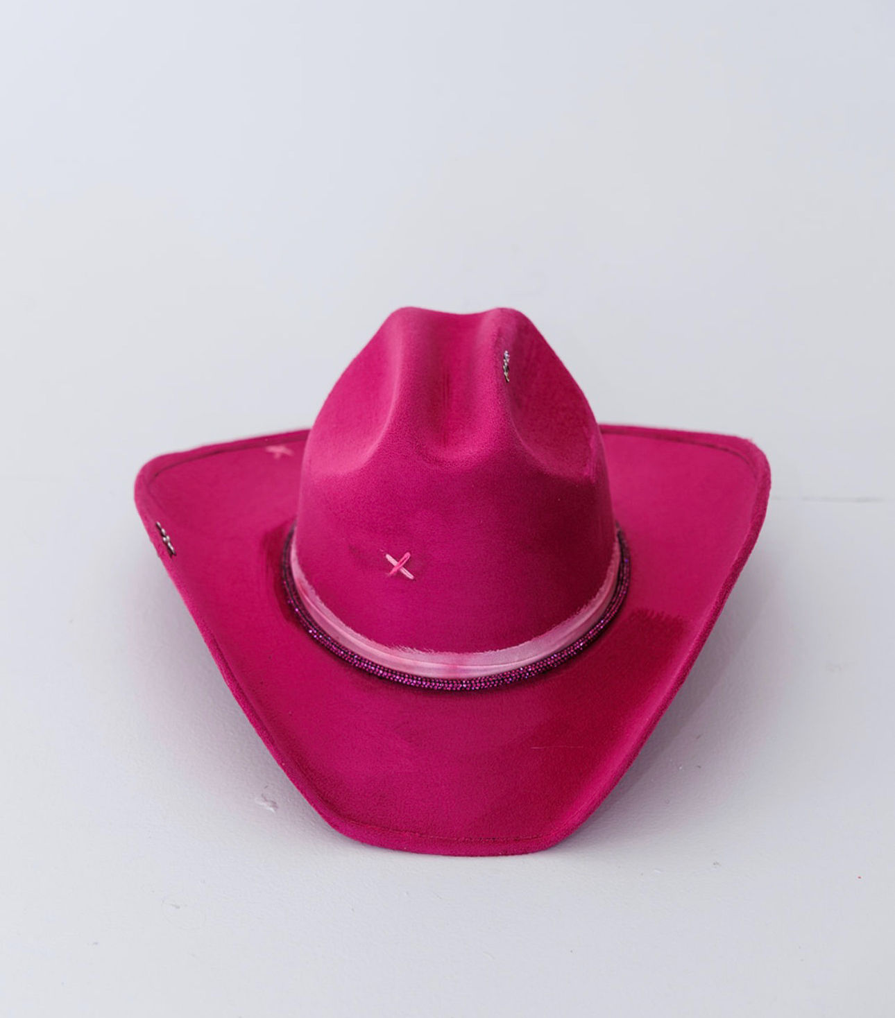Fuchsia Rancher Hat – Suede Wide Brim